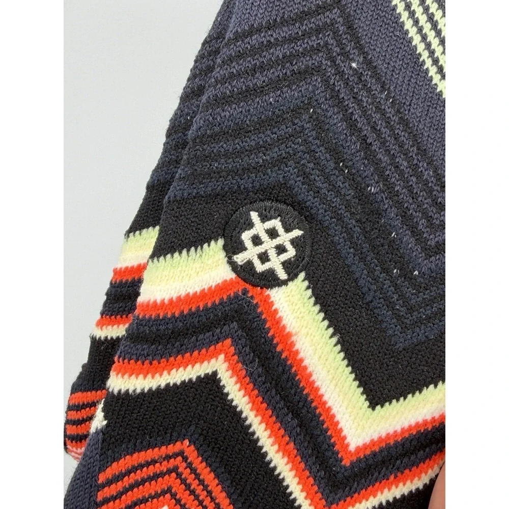 Stance Casual Crew Socks Multicolored Chevron Striped Men's Large NWT AS56C24WAV
